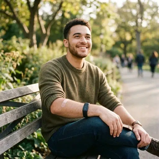 man-on-bench-at-park
